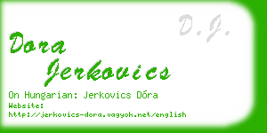 dora jerkovics business card