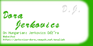 dora jerkovics business card